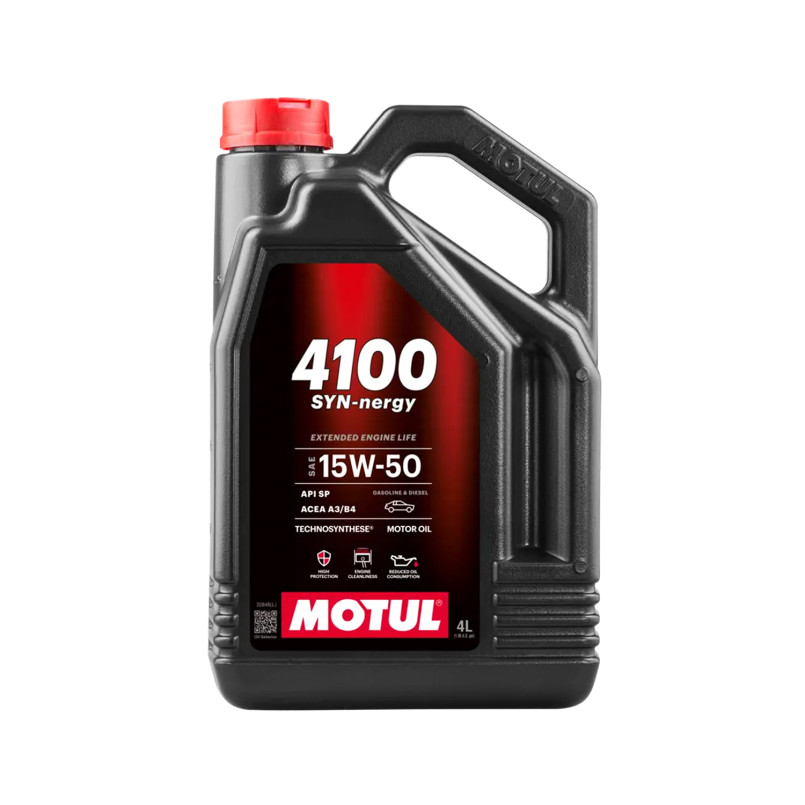 Олива моторна MOTUL 4100 Syn-nergy SAE 15W50 4х4 L