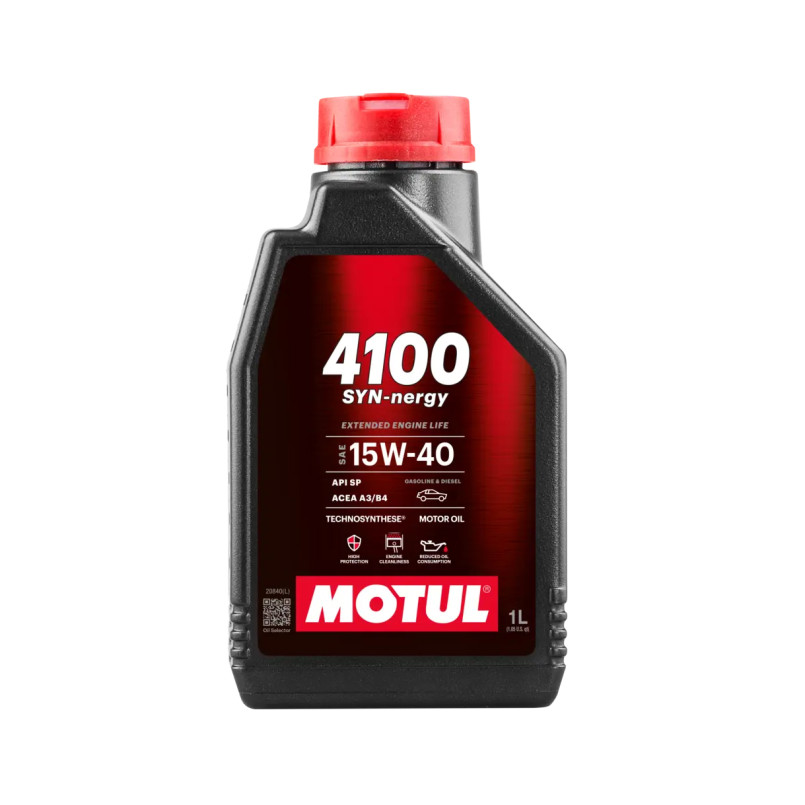 Олива моторна MOTUL 4100 Syn-nergy SAE 15W40 12х1 L
