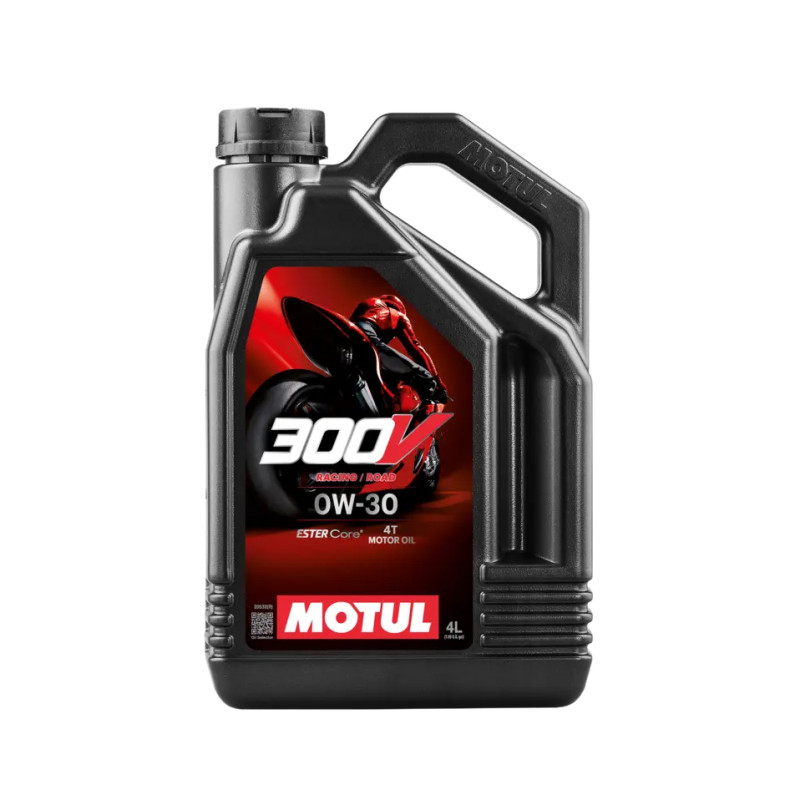 Олива моторна MOTUL 300V 4T Factory Line Road Racing SAE 0W30 4х4 L