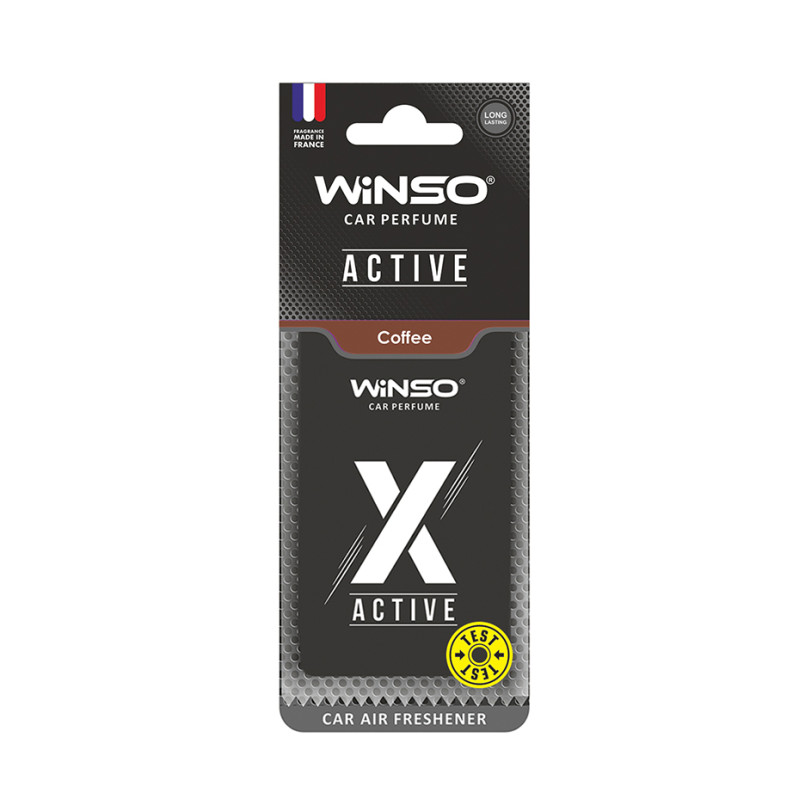 Освіжувач повітря WINSO X Active, целюлозний ароматизатор, Coffee, (50шт/ящ.)