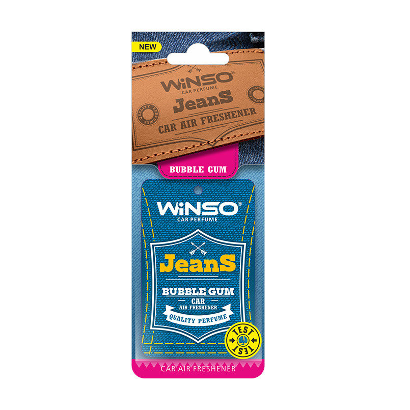 Освіжувач повітря WINSO Jeans, целюлозний ароматизатор, Bubble Gum (50шт/ящ.)