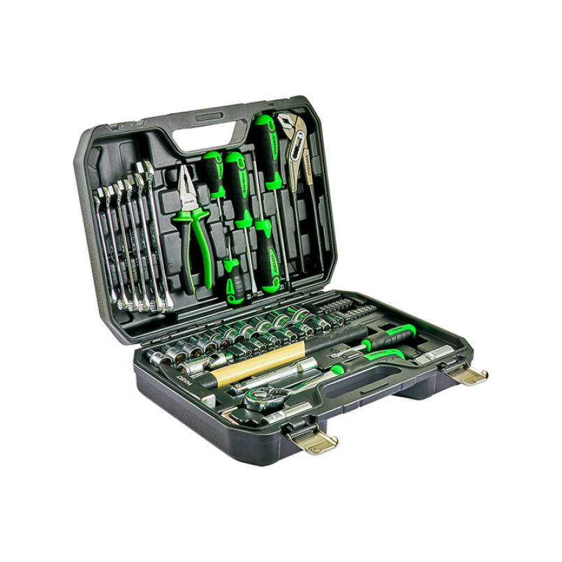 Професійний набір інструментів в кейсі WINSO Pro 1/2_, 1/4_ 72 T, CR-V, 56 од.