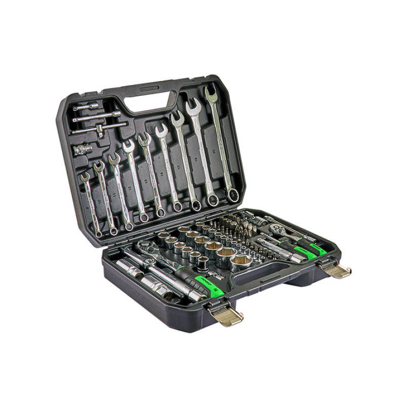 Професійний набір інструментів в кейсі WINSO Pro 1/2_, 1/4_ 72 T, CR-V, 82 од.