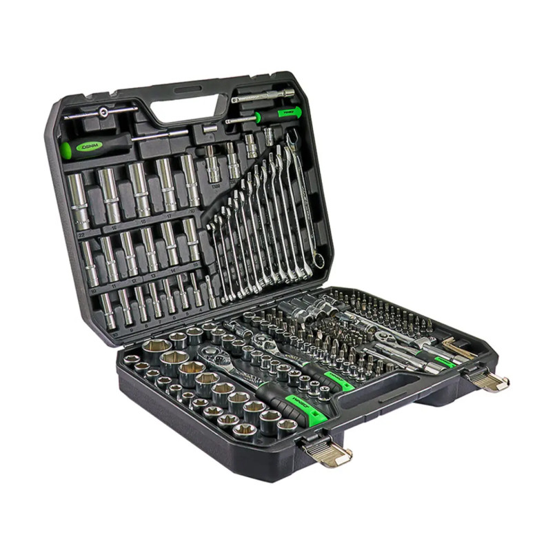 Професійний набір інструментів в кейсі WINSO Pro 1/2_, 1/4_, 3/8_ 72 T, CR-V, 219 од.