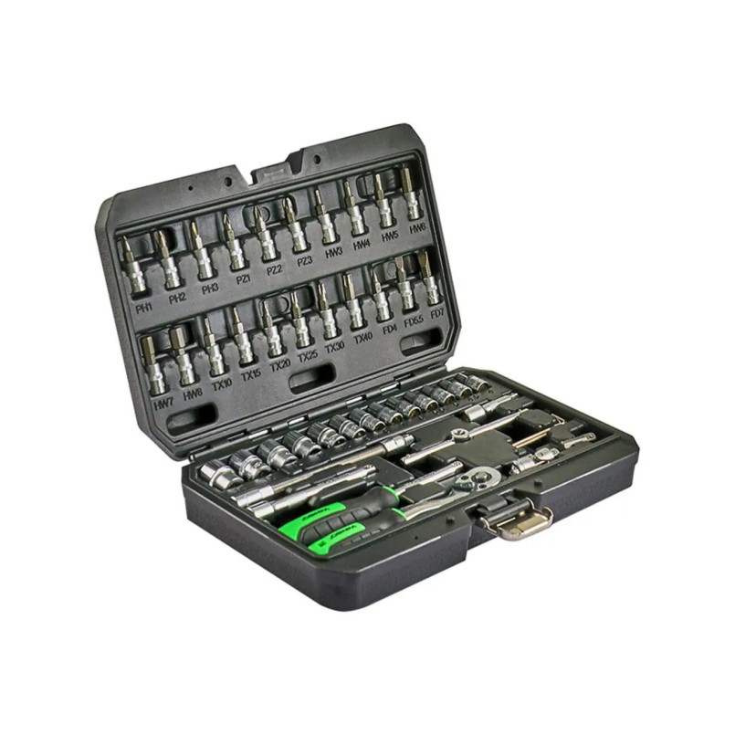 Професійний набір інструментів в кейсі WINSO Pro 1/4_ 72 T, CR-V, 46 од.