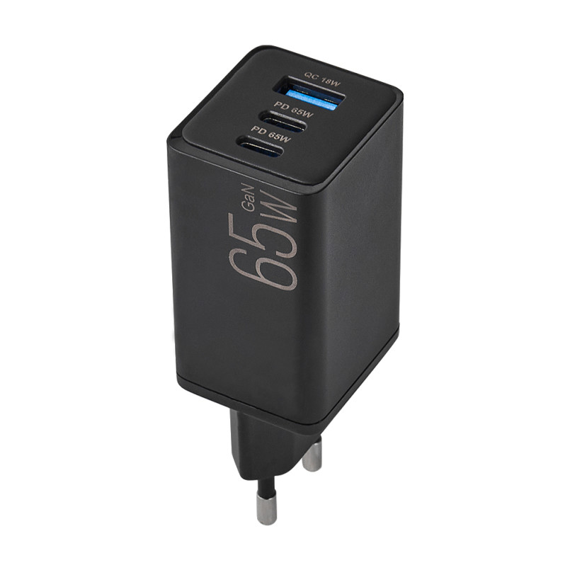 BREVIA Зарядний пристрій ePowerGaN PD65W 2xUSB-C+USB-A (40шт.)