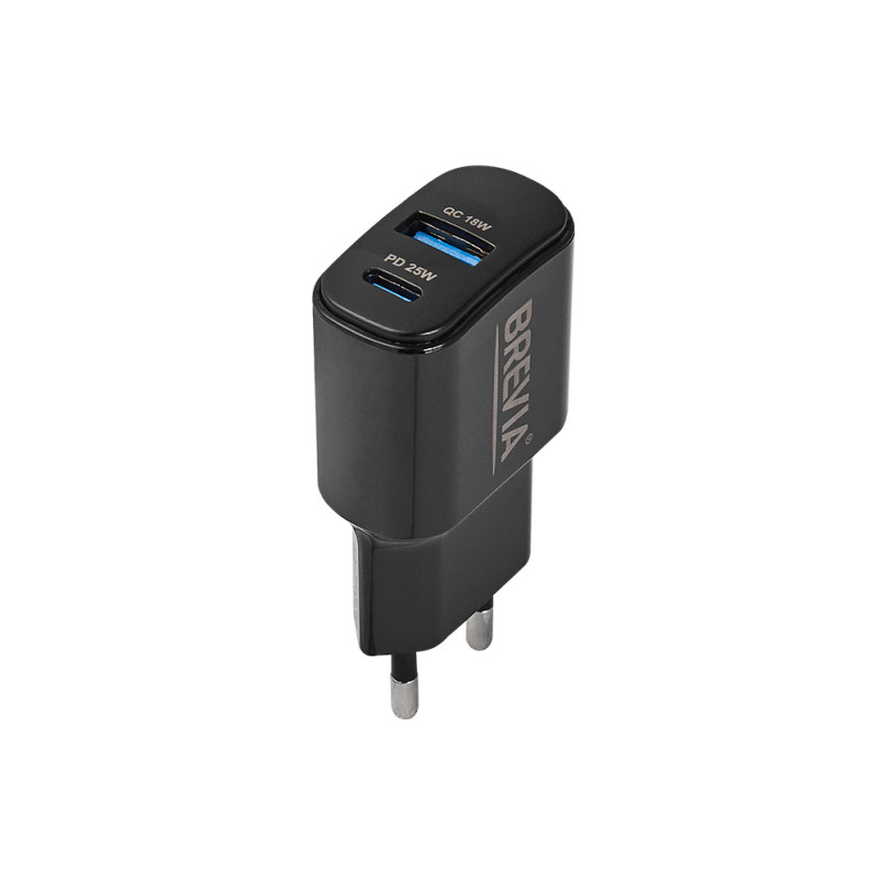 BREVIA Зарядний пристрій ePower PD25W USB-C+USB-A (40шт.)
