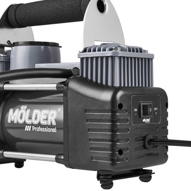 Molder Автомобільний компресор 12В, 10 Атм, 90 л/хв., дов шланга 5,7м, кабель2,4м, зажими для АКБ