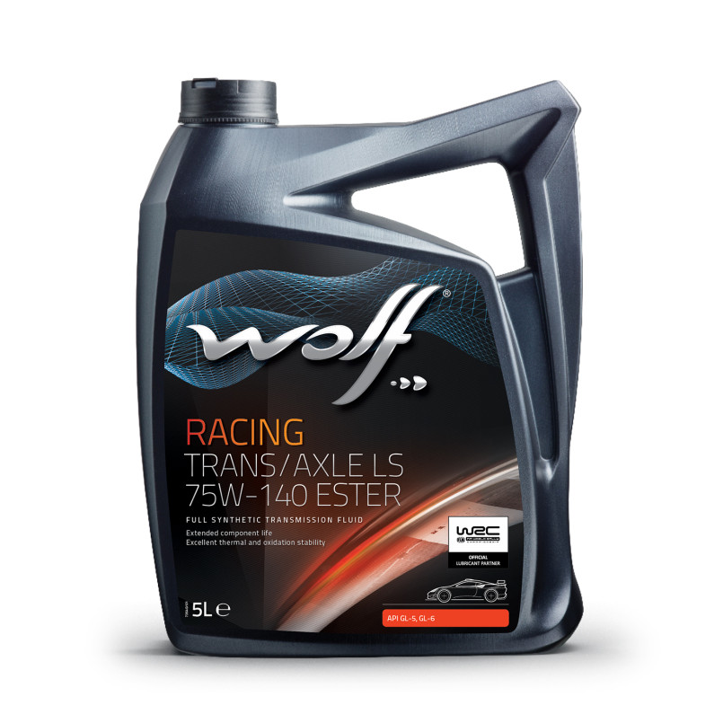 Олива моторна WOLF RACING TRANS/AXLE LS 75W-140 ESTER  5л.
