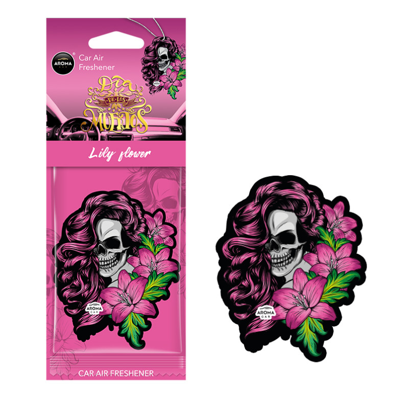 AROMA Ароматизатор Aroma Car Cellulose Dia De Los Muertos - Lillyflower (24шт.)