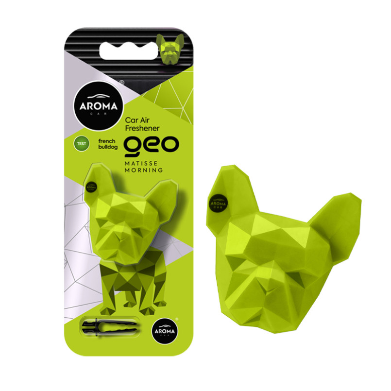 AROMA Ароматизатор на дефлектор Aroma Car Geo Dog- Green Matisse Morning (14шт.)