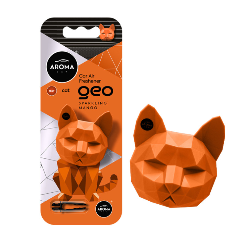 AROMA Ароматизатор на дефлектор Aroma Car Geo Cat- Orange Sparkling Mango (14шт.)