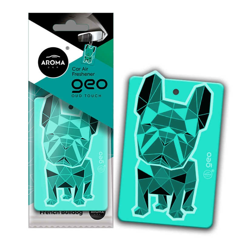 AROMA Ароматизатор Aroma Car Cellulose Geo Dog- Turquoise Oud Touch (24шт.)