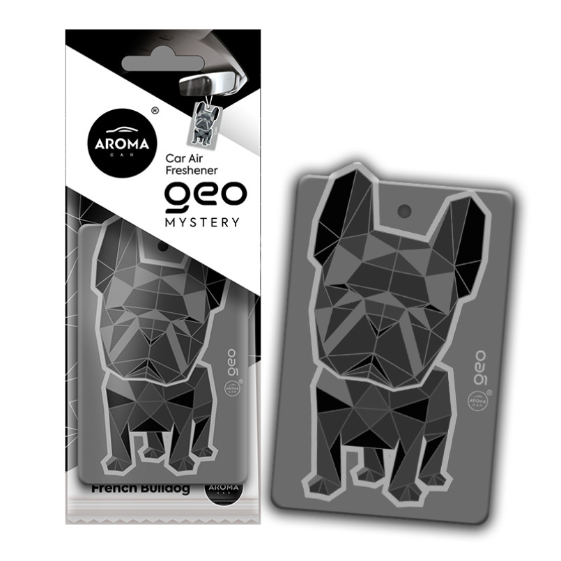 AROMA Ароматизатор Aroma Car Cellulose Geo Dog- Black Mystery (24шт.)