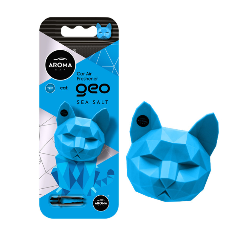 AROMA Ароматизатор на дефлектор Aroma Car Geo Cat- Blue Sea Salt (14шт.)
