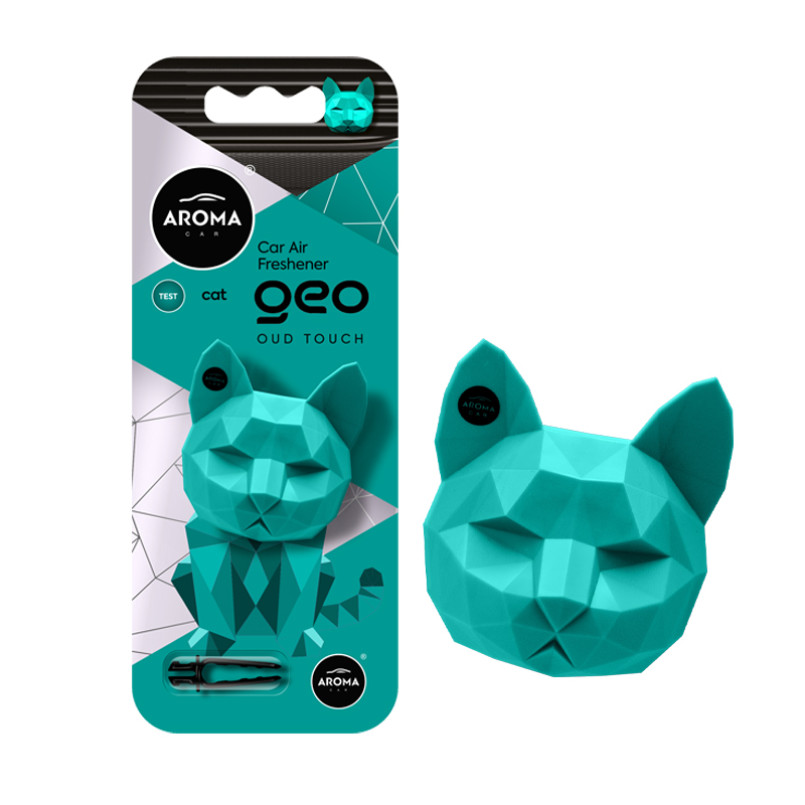 AROMA Ароматизатор на дефлектор Aroma Car Geo Cat- Turquoise Oud Touch (14шт.)