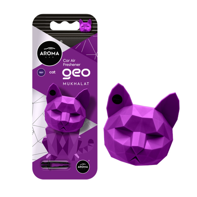 AROMA Ароматизатор на дефлектор Aroma Car Geo Cat- Purple Mukhalat (14шт.)