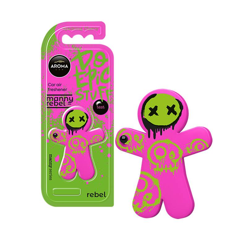 AROMA Ароматизатор на дефлектор Aroma Car Manny Rebel- Sparkling Cherry (14шт.)