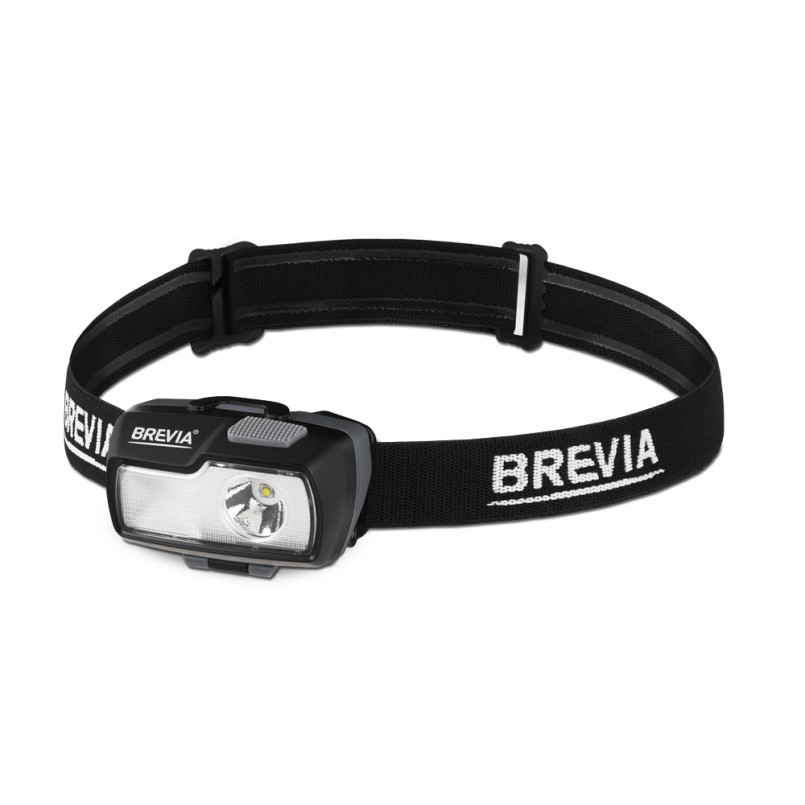 BREVIA Ліхтар налобний 470Lm, 4 MODES, 2xAA, IP64 (12/24шт.)