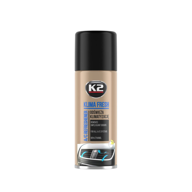 K2 KLIMA FRESH Cherry 150ml Освіжувач системи автокондиціонера вишня (аерозоль) х24 NEW