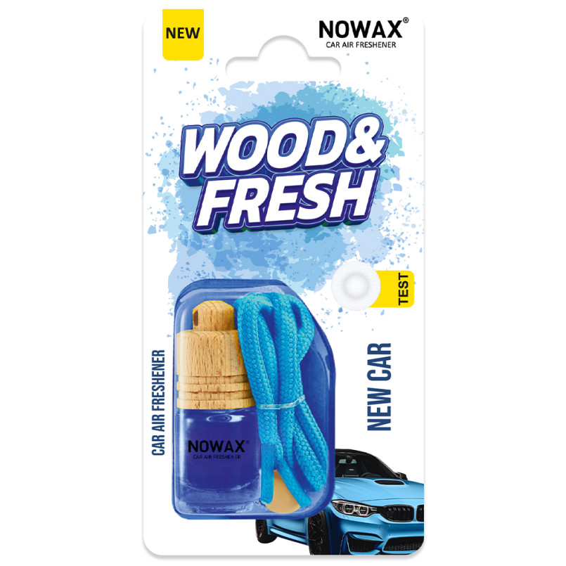 NOWAX Ароматизатор повітря в блістері серія WOOD&FRESH - Car (25шт/ящ)
