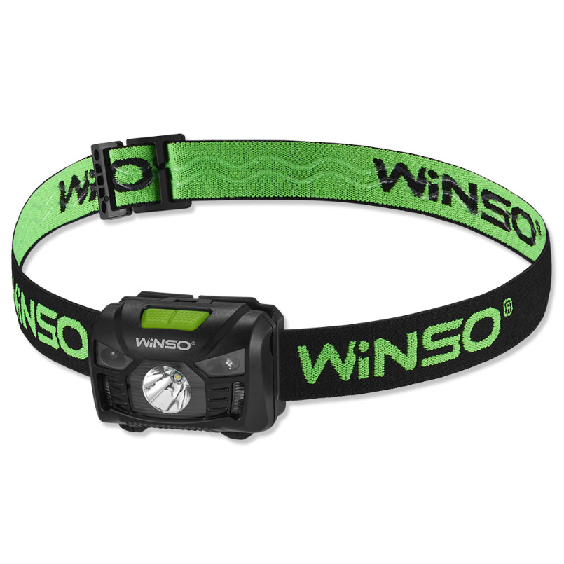 Ліхтар налобний WINSO 100Lm, 3W LED, 3xAAA, Sensor White/Red (40шт.)