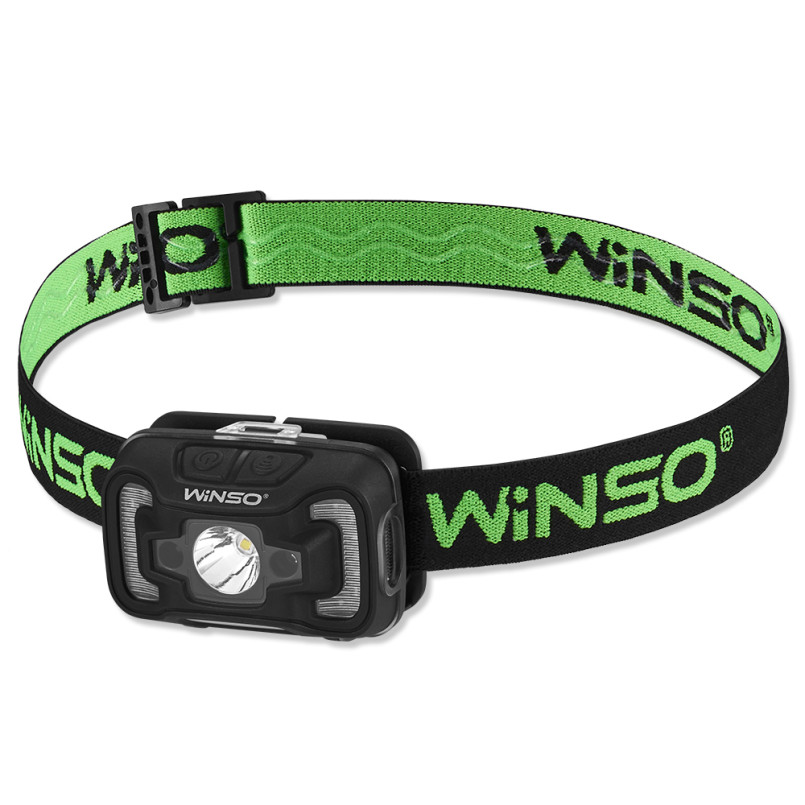 Ліхтар налобний WINSO 200Lm, 5W CREE XTE + COB, 3xAAA, Sensor White/Red (40шт.)