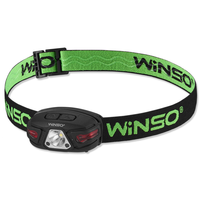 Ліхтар налобний WINSO 250Lm, 5W LED, 850mAh, Sensor White/Red (40шт.)