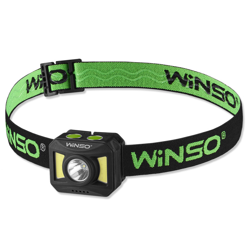 Ліхтар налобний WINSO 300Lm, 3W + COB, 850mAh, White/Red (40шт.)