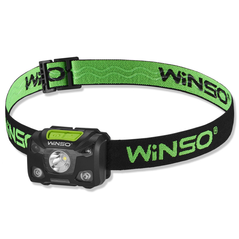 Ліхтар налобний WINSO 250Lm, 5W XPG , 1200mAh/3xAAA (not included), Sensor White/Red (40шт.)