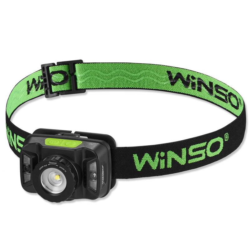 Ліхтар налобний WINSO 220Lm, 5W CREE XTE , 1800mAh, Zoom, Sensor White/Red (40шт.)