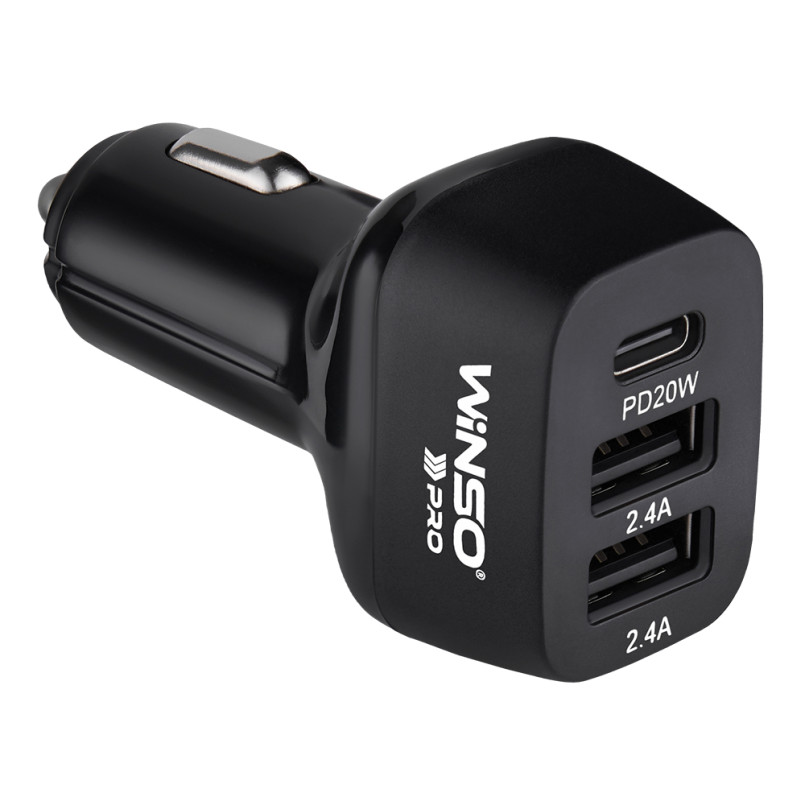 Автомобільний зарядний пристрій WINSO PRO 44W USB-C+2xUSB-A (60шт.)