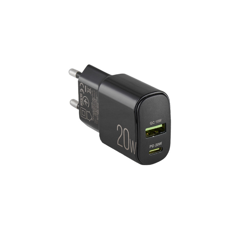 Зарядний пристрій WINSO PRO PD20W USB-C+USB-A (40шт.)