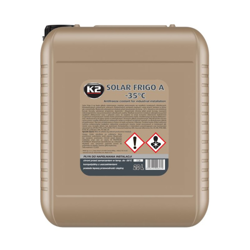 K2 SOLAR FRIGO A -35 рідина для систем опалення 20 л
