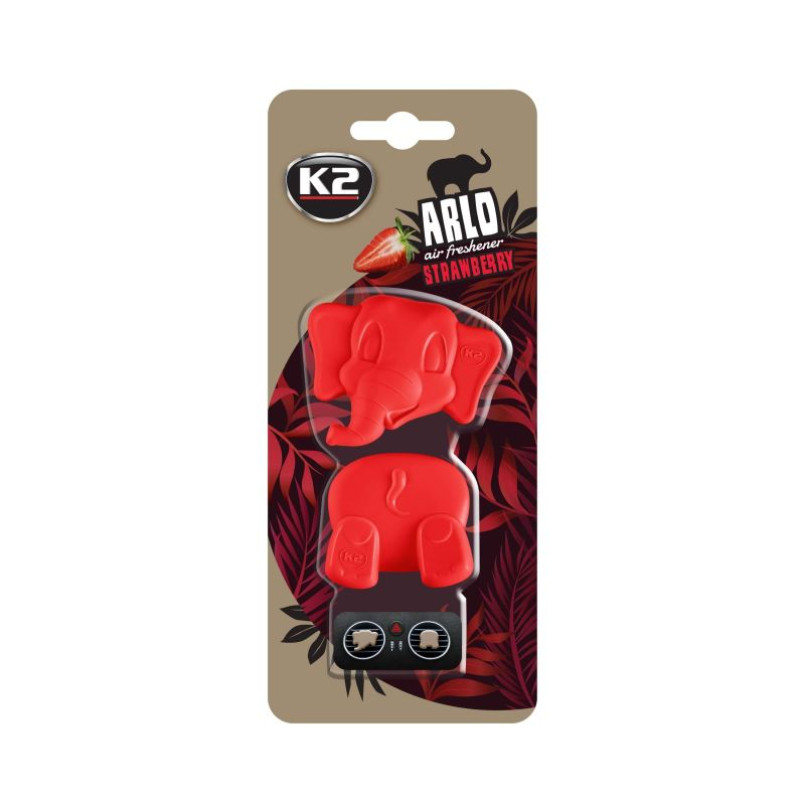 K2 ARLO CRAZY STRAWBERRY ароматизатор для салону авто полуниця 14,5 г