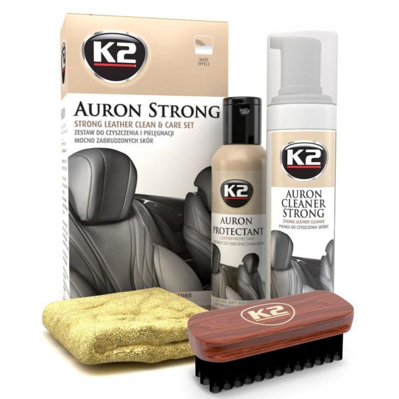 K2 AURON STRONGНабір для догляду за шкіряною оббивкою