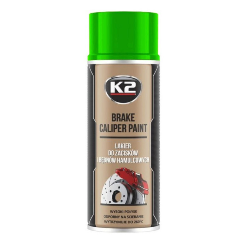 K2 BRAKE CALIPER ЗЕЛЕНА високотемпературна фарба (аерозоль) 400 ml х12