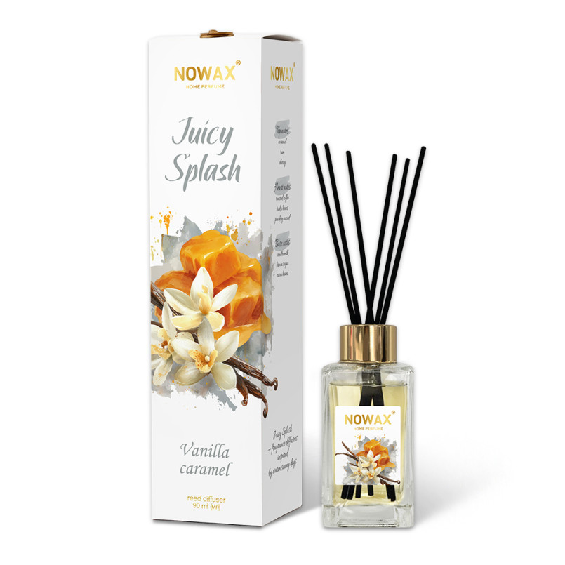 NOWAX Аромадифузор з паличками серія Juicy Splash - Vanilla Caramel (90 мл.)