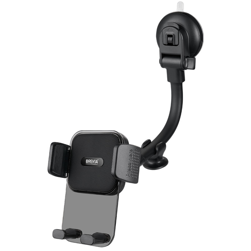 BREVIA Тримач телефонаFlexArm СrystalHold із присоскою, гнучкий 264mm, для 4.7-6.8_, ширина до 90мм