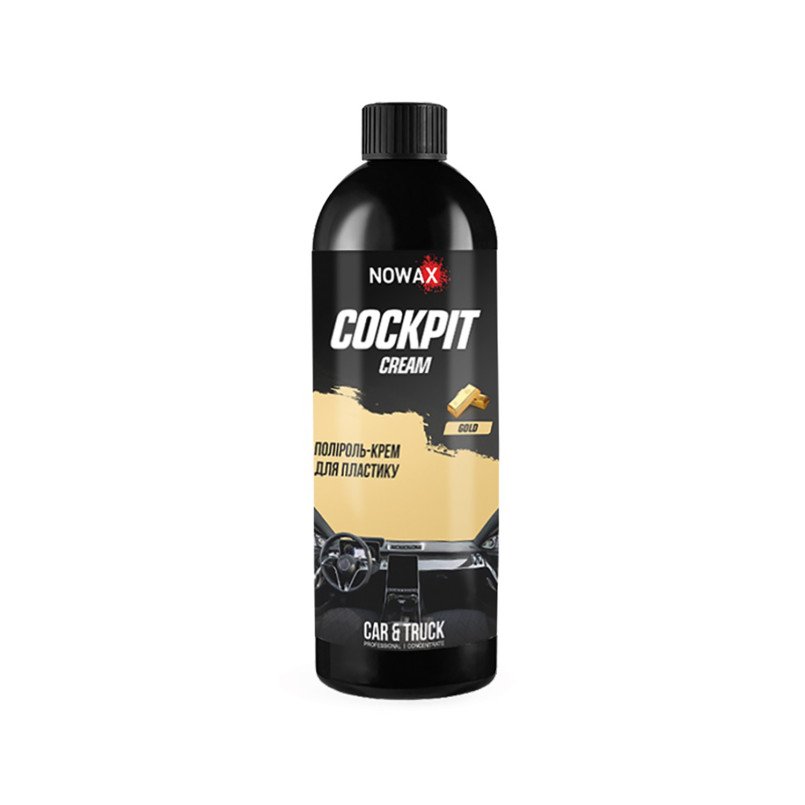 NOWAX Крем-поліроль для пластику Cockpit Cream Gold ,750ml,(20шт./ящ.)